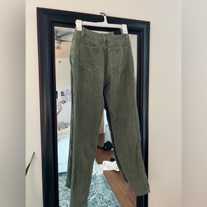 BDG Army Green Corduroy Jeans, Mom High Rise fit, size 24